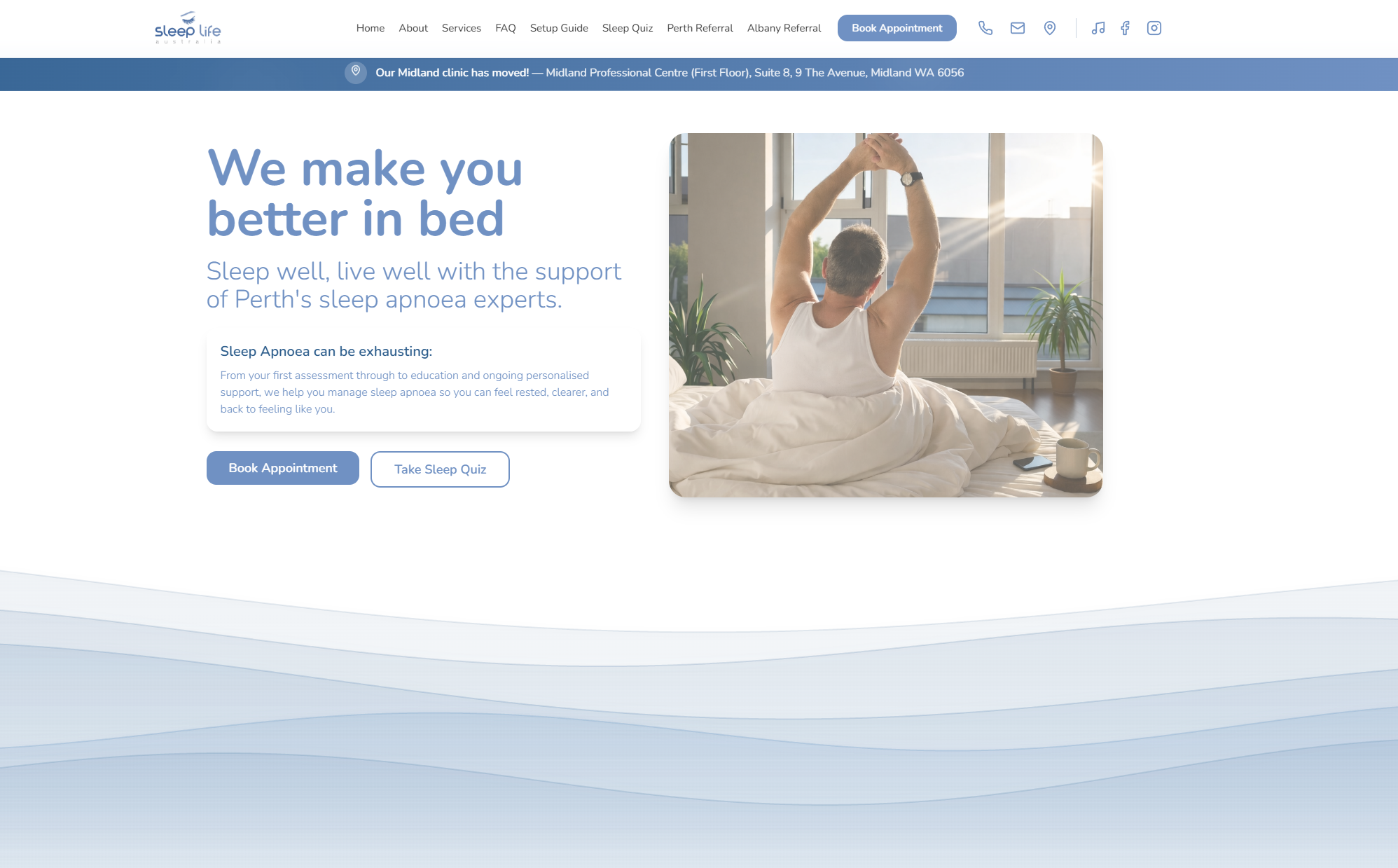 Sleep Life Australia healthcare website designed by Syvex